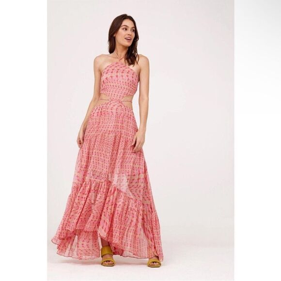 Misa Los Angeles Dailia Maxi Dress In Septima Geo XS NWT $510 - Picture 2 of 8